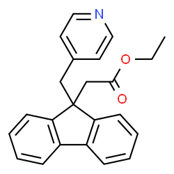 ETHYL 2-(9-(PYRIDIN-4-YLMETHYL)-9H-FLUOREN-9-YL)ACETATE structure