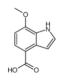 4-carboxy-7-methoxyindole Structure