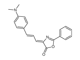 4-[3-(4-dimethylamino-phenyl)-allylidene]-2-phenyl-4H-oxazol-5-one结构式