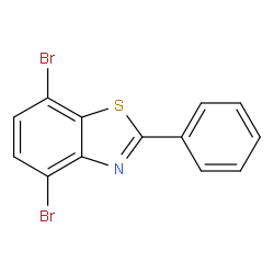 4,7-二溴-2-苯基苯并[d]噻唑结构式