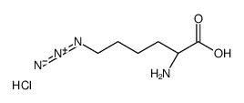 (1R)-5-Azido-1-carboxy-1-pentanaminium chloride结构式