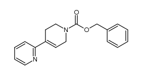 1-benzyloxycarbonyl-4-(pyridin-2-yl)-1,2,3,6-tetrahydropyridine结构式