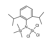 1,1,1-Trichloro-2-(2,6-diisopropyl-phenyl)-3,3,3-trimethyl-disilazane结构式