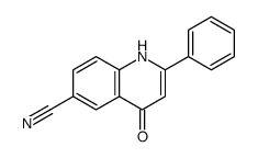 4-oxo-2-phenyl-1H-quinoline-6-carbonitrile结构式