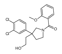 [3-(3,4-dichlorophenyl)-3-(2-hydroxyethyl)pyrrolidin-1-yl]-(2-methoxyphenyl)methanone Structure