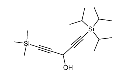 1-(triisopropylsilyl)-5-(triMethylsilyl)-1,4-dipentayne-3-ol结构式