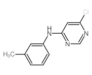 6-Chloro-N-(3-methylphenyl)-4-pyrimidinamine结构式