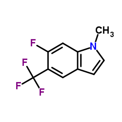 6-Fluoro-1-methyl-5-(trifluoromethyl)-1H-indole Structure