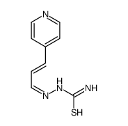 (E,E)-2-(3-(4-Pyridinyl)-2-propenylidene)hydrazinecarbothioamide structure