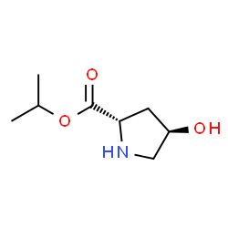 L-Proline, 4-hydroxy-, 1-methylethyl ester, (4R)- (9CI)结构式