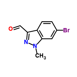 6-Bromo-1-methyl-1H-indazole-3-carbaldehyde结构式