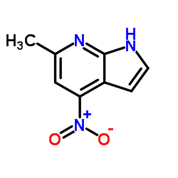 6-Methyl-4-nitro-1H-pyrrolo[2,3-b]pyridine structure