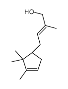 2-methyl-4-[(1S)-2,2,3-trimethylcyclopent-3-en-1-yl]but-2-en-1-ol结构式