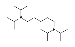 5-di(propan-2-yl)phosphanylpentyl-di(propan-2-yl)phosphane结构式