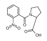 N-(2-Nitrobenzoyl)-L-proline结构式