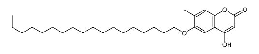 4-hydroxy-7-methyl-6-octadecoxychromen-2-one结构式