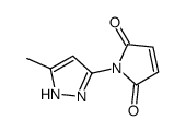 1-(5-methyl-1H-pyrazol-3-yl)pyrrole-2,5-dione结构式