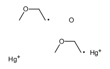 2-methoxyethyl-[2-methoxyethylmercuriooxy(oxo)silyl]oxymercury结构式