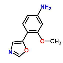 3-methoxy-4-(1,3-oxazol-5-yl)aniline picture