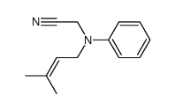 2-((3-methylbut-2-en-1-yl)(phenyl)amino)acetonitrile结构式