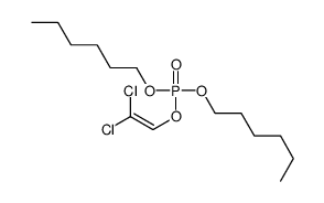 2,2-dichloroethenyl dihexyl phosphate结构式