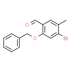 2-(Benzyloxy)-4-bromo-5-methylbenzaldehyde structure