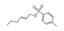 trans-2-hexenyl tosylate Structure