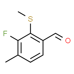 3-Fluoro-4-methyl-2-(methylthio)benzaldehyde structure