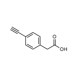 2-(4-Ethynylphenyl)acetic acid Structure