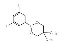 3,5-Difluorobenzeneboronic acid neopentyl glycol cyclic ester structure