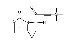 (S)-1-trimethylsilyl-3-(2'-N-tert-butoxycarbonylpyrrolidinyl)propyn-3-one结构式