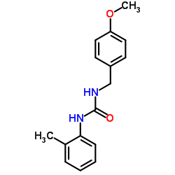 1-((4-METHOXYPHENYL)METHYL)-3-(2-METHYLPHENYL)UREA结构式