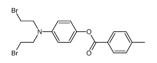 [4-(bis(2-bromoethyl)amino)phenyl] 4-methylbenzoate结构式