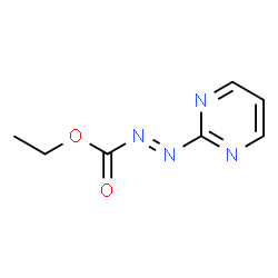 Diazenecarboxylic acid,2-pyrimidinyl-,ethyl ester (9CI) Structure