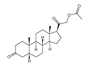 (5β)-21-(Acetoxy)pregnane-3,20-dione structure