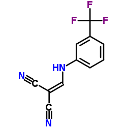 ({[3-(Trifluoromethyl)phenyl]amino}methylene)malononitrile Structure