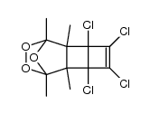 3,4,5,6-tetrachloro-1,2,7,8-tetramethyl-9,10,11-trioxatetracyclo[6.2.1.02,7.03,6]undec-4-ene结构式