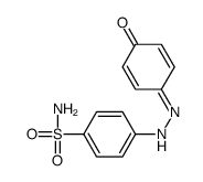 4-[2-(4-oxocyclohexa-2,5-dien-1-ylidene)hydrazinyl]benzenesulfonamide Structure