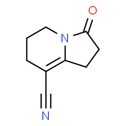 8-Indolizinecarbonitrile,1,2,3,5,6,7-hexahydro-3-oxo-(9CI) picture