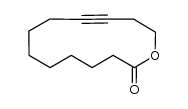 1-oxycyclotridec-10-yno-2-one Structure
