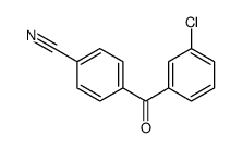 4-[(3-Chlorophenyl)carbonyl]benzonitrile structure