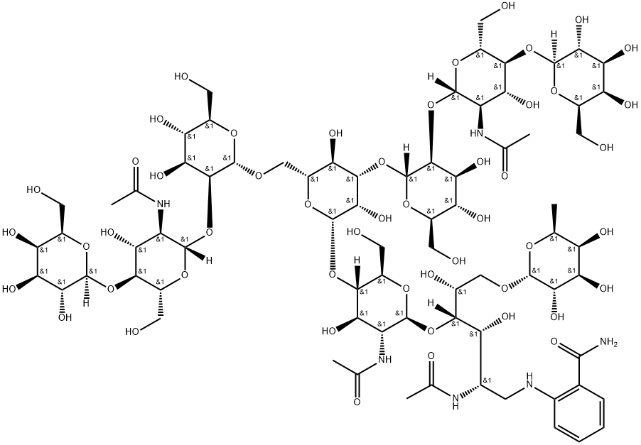 G2F 2AB (500pmol/vial)结构式