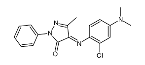 4-[(2-Chloro-4-dimethylaminophenyl)imino]-3-methyl-1-phenyl-2-pyrazolin-5-one Structure