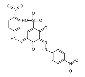 2,4-Dihydroxy-3,5-bis[(4-nitrophenyl)azo]benzenesulfonic acid structure