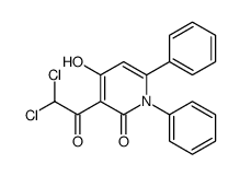 3-(2,2-dichloroacetyl)-4-hydroxy-1,6-diphenylpyridin-2-one结构式
