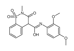 N-(2,4-Dimethoxyphenyl)-2-methyl-3-oxo-3,4-dihydro-2H-1,2-benzoth iazine-4-carboxamide 1,1-dioxide结构式