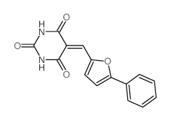 5-[(5-phenylfuran-2-yl)methylidene]-1,3-diazinane-2,4,6-trione Structure