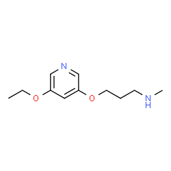 1-Propanamine,3-[(5-ethoxy-3-pyridinyl)oxy]-N-methyl-(9CI) Structure