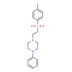 1-[2-(4-methylphenyl)sulfonylethyl]-4-phenylpiperazine结构式