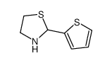 2-thiophen-2-yl-1,3-thiazolidine Structure